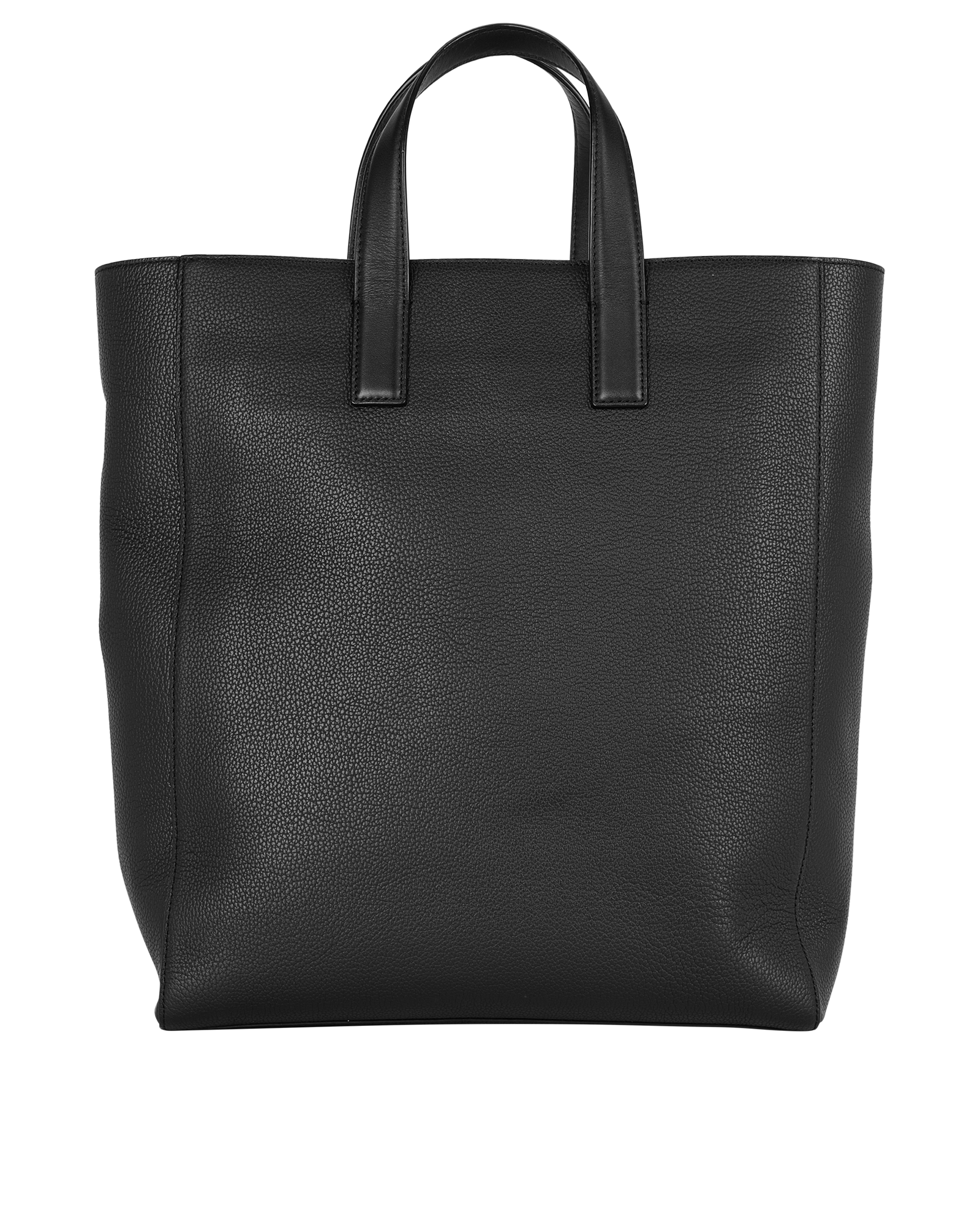 Shopping Tote, &pound;180, Handbags, Black, Leather, Back view